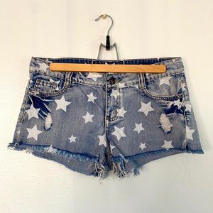 Others Follow star jean shorts
